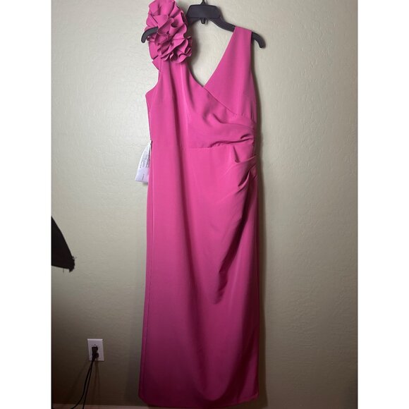 NWT JS Collections Women's Elliot Bateau Neck Gown, Rose Violet Pink SIZE 14 - Picture 2 of 6